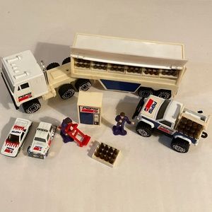 Vintage Pepsi Cola Truck Play Set plus Additional Cars